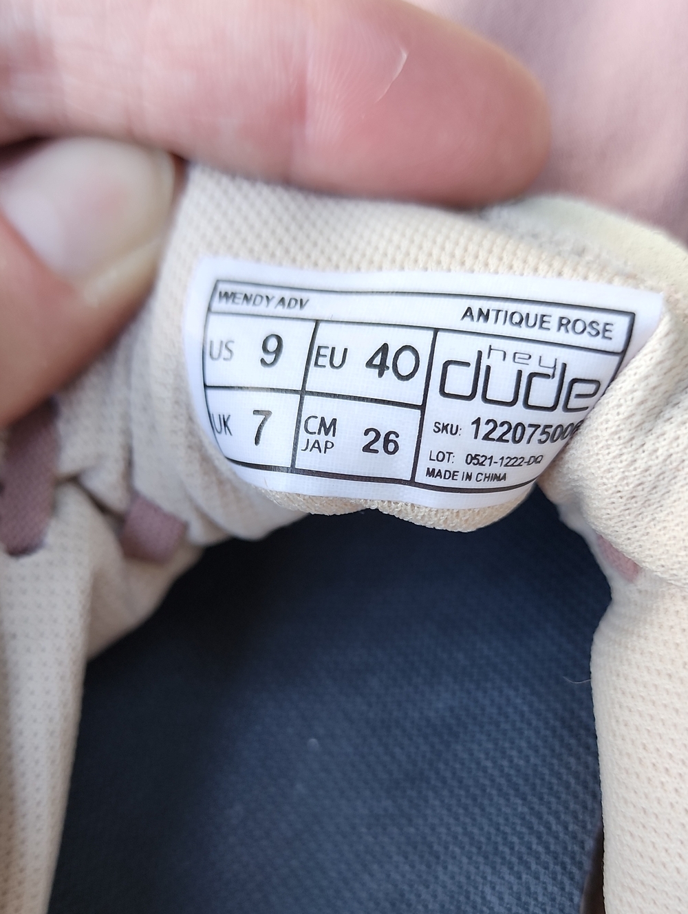 Womens Hey Dude Pink and Gold Slip-On Casual Sneakers - Picture 9 of 17